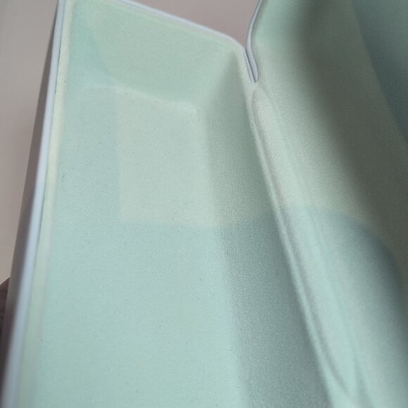 Karen Walker Eyewear Glasses Sunglasses Light Blue Faux Leather Hard Case Only - Picture 9 of 14